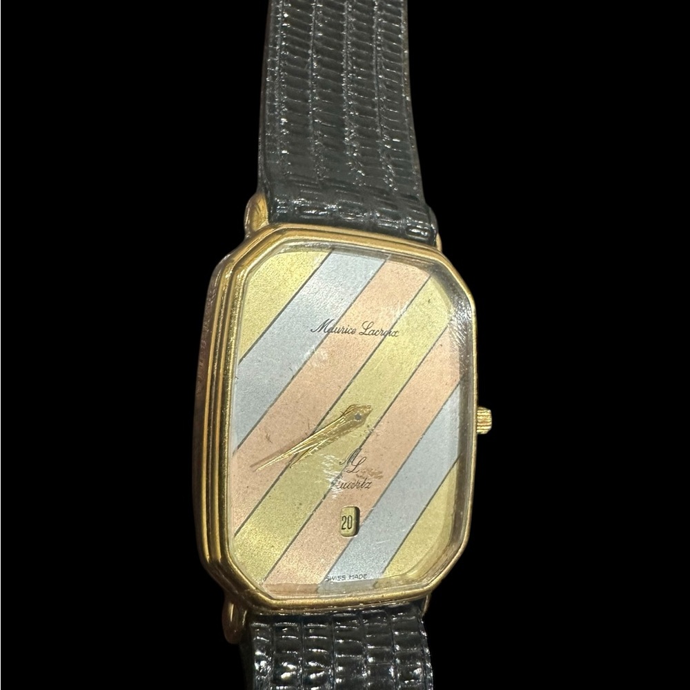 Maurice Lacroix Gold and Silver 18k gold plated watch